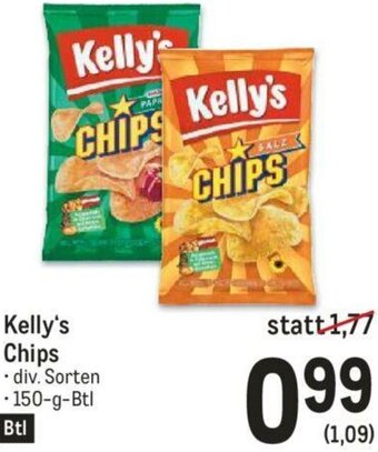Metro Kelly's Chips 150g Angebot