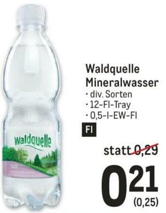 Metro Waldquelle Mineralwasser Angebot