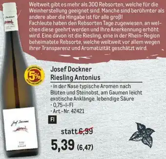 Metro Josef Dockner Riesling Antonius Angebot