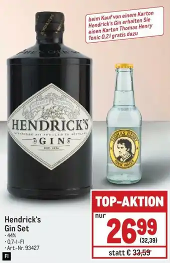Metro Hendrick's Gin Set Angebot