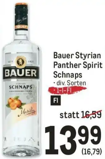 Metro Bauer Styrian Panther Spirit Schnaps Angebot