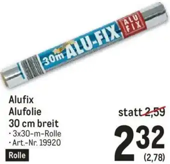 Metro Alufix Alufolie 30cm Breit Angebot
