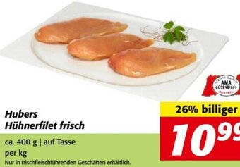 Nah&Frisch Hubers Hühnerfilet Frisch 400g Angebot