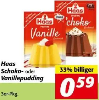 Nah&Frisch Haas Schoko Oder Vanillepudding Angebot