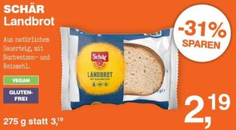 Prokopp Schär Landbrot 275g Angebot