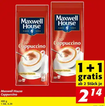 Nah&Frisch Maxwell House Cappuccino 400 g Angebot