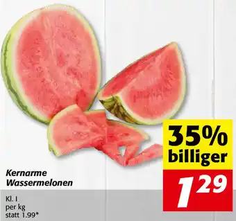 Nah&Frisch Kernarme Wassermelonen Kl. I Angebot
