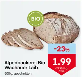 MPreis Alpenbäckerei Bio Wachauer Laib 500 g Angebot