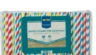 Metro Trinkhalme Papier Angebot