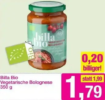 Sutterlüty Billa Bio Vegetarische Bolognese 350g Angebot