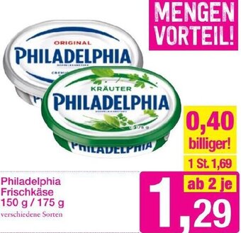Sutterlüty Philadelphia Frischkase 150g/175g Angebot