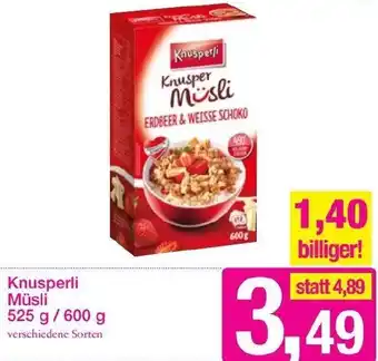 Sutterlüty Knusperli Müsli 525g/600g Angebot