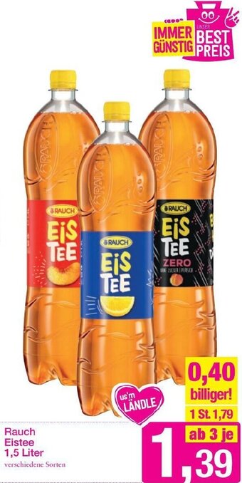 Sutterlüty Rauch Eistee 1,5 Liter Angebot