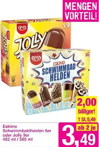 Sutterlüty Eskimo Schwimmbaldhelden 6er Oder Jolly 9er 482ml/585 ml Angebot