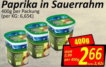 Wurstico Paprika In Sauerrahm 400g Angebot