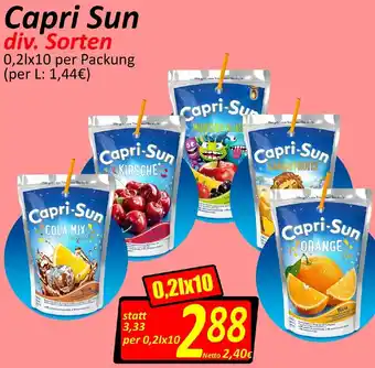 Wurstico Capri Sun 0,2l,10 Angebot