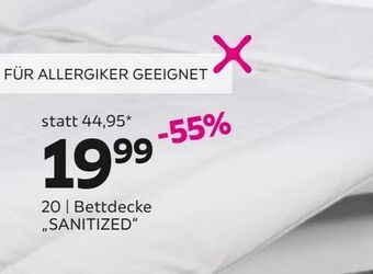 Mömax Bettdecke Sanitized Angebot