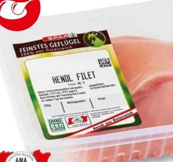 SPAR Gourmet Feinstes Geflügel Hendlfilet Angebot