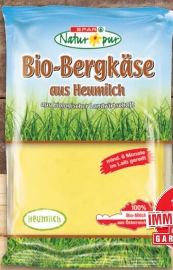 Spar Bio-Bergkäse Angebot