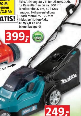 Bauhaus Akku-Rasenmäher DLM382CM2 Angebot