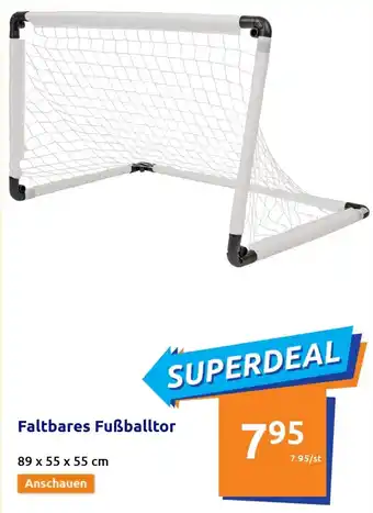 Action Faltbares Fußballtor 89x55x55 cm Angebot