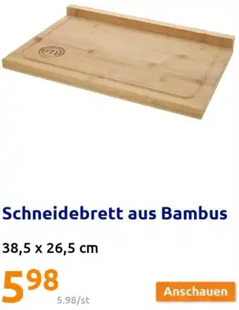 Action Schneidebrett Aus Bambus 38,5x26,5 cm Angebot