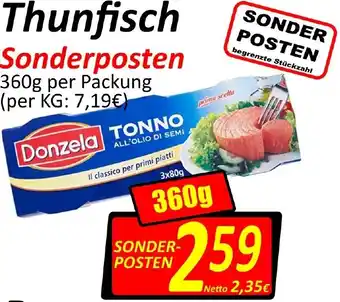 Wurstico Thunfisch Sonderposten 360g Angebot