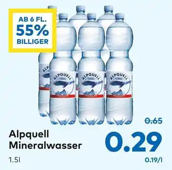 T&G Alpquell Minaralwasser 1.5 l Angebot