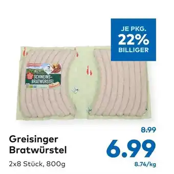 T&G Schweins- Bratwürstel Greisinger Bratwürstel Angebot