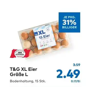 T&G T&G XL Eier Größe L Angebot
