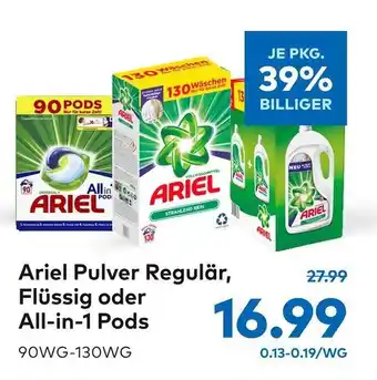 T&G Ariel Pulver Regulär 90WG-130WG Angebot