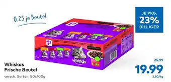 T&G Whiskas Frische Beutel 80x100g Angebot