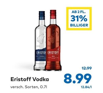 T&G Eristoff Vodka 0.7l Angebot
