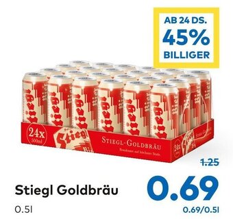 T&G Stiegl Goldbräu 0.5l Angebot