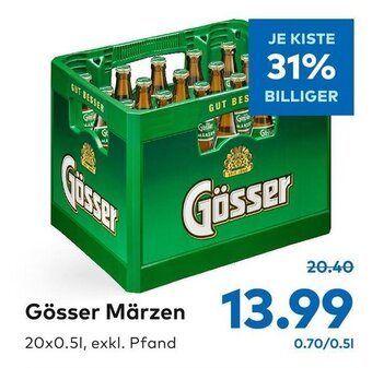 T&G Gösser Märzen 20x0.5l Angebot