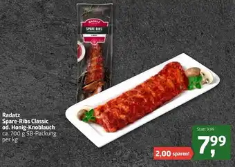 ADEG Radatz Spare-Ribs Classic Od. Honig-Knoblauch 700g Angebot