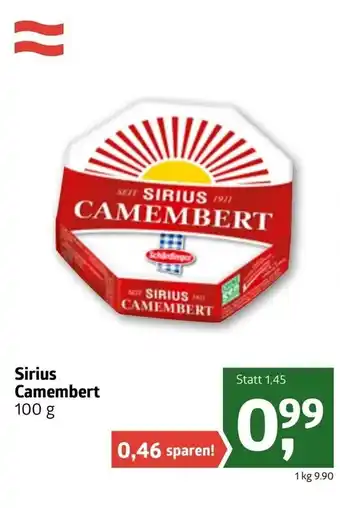 ADEG Sirius Camembert 100g Angebot