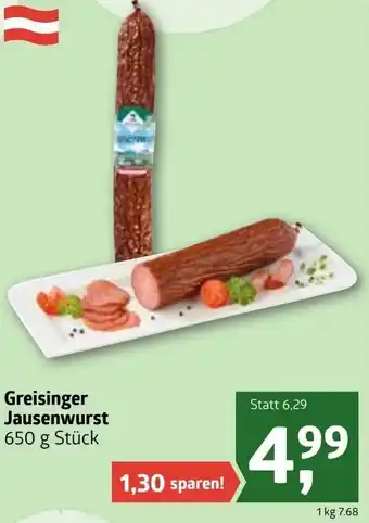 ADEG Greisinger Jausenwurst 650g Angebot