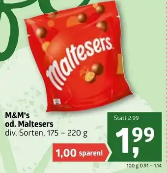 ADEG M&M's Od. Maltesers 175-220g Angebot