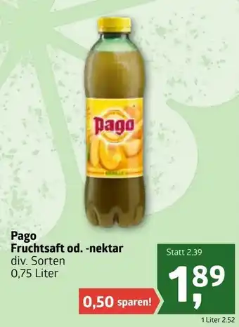 ADEG Pago Fruchtsaft Od. -Nektar 0.75l Angebot