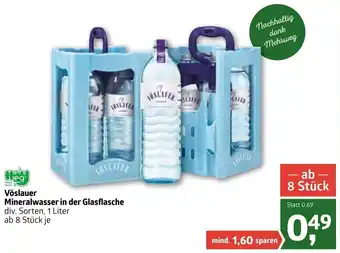 ADEG Voslauer Mineralwasser In Der Glasflasche Angebot