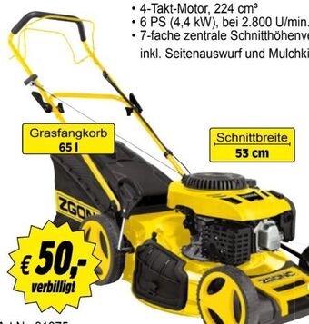 Zgonc Benzin-Rasenmäher MD 531 Angebot