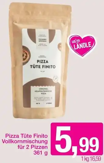Sutterlüty Pizza Tüte Finito Vollkornmischung Für 2 Pizzen 361 g Angebot