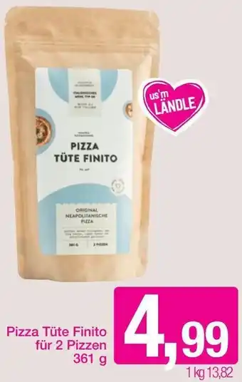 Sutterlüty Pizza Tüte Finito Für 2 Pizzen 361g Angebot