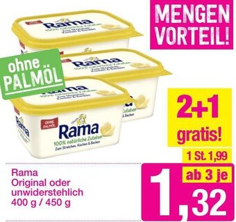 Sutterlüty Rama Original Oder Unwiderstehlich 400g/450g Angebot
