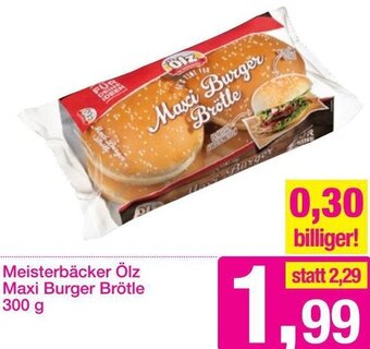 Sutterlüty Meisterbäcker Ölz Maxi Burger Brötle 300 g Angebot