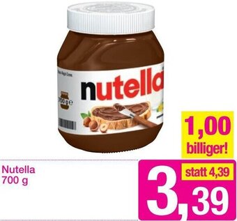 Sutterlüty Nutella 700g Angebot