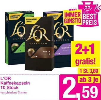 Sutterlüty L'Or Kaffeekapseln Angebot