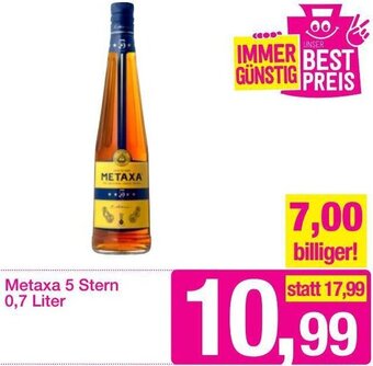Sutterlüty Metaxa 5 Stern 0,7 Liter Angebot