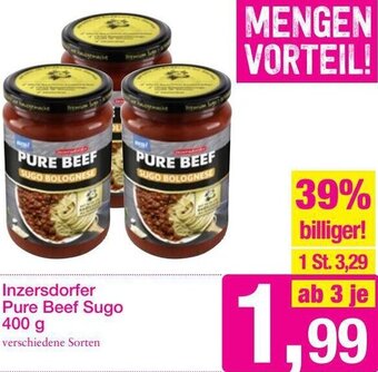 Sutterlüty Inzersdorfer Pure Beef Sugo 400g Angebot